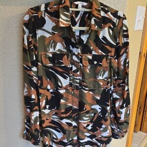 Signature Camouflage Shirt with Earth Tones